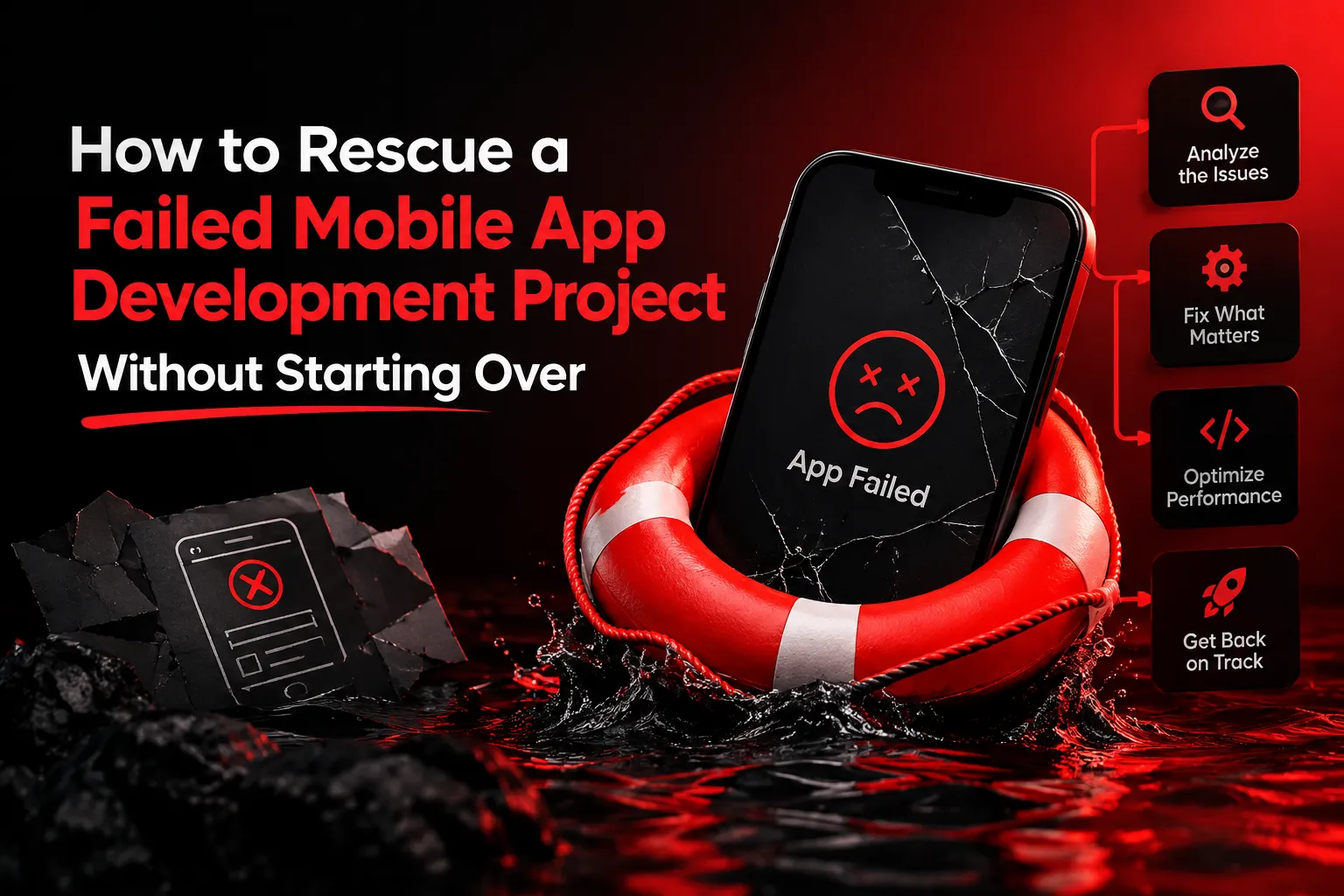How to Rescue a Failed Mobile App Development Project Without Starting Over