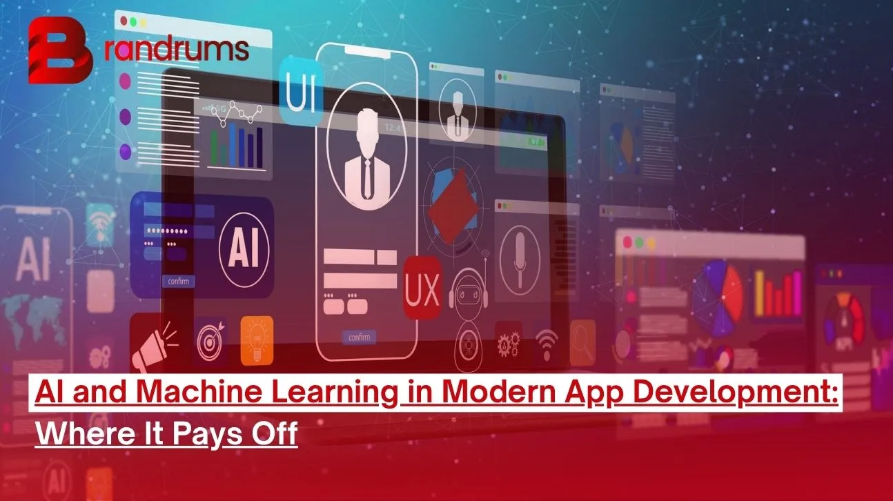 Developer building AI and machine learning features into a modern mobile app interface