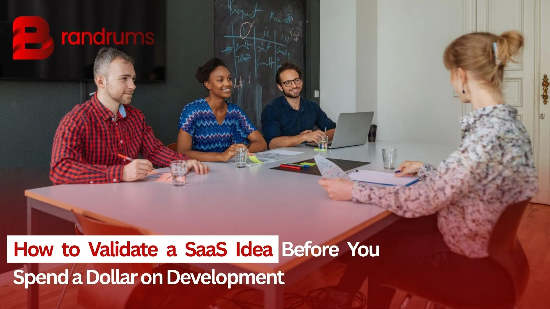 Founder running customer interviews and a smoke-test landing page during a four-week SaaS validation sprint