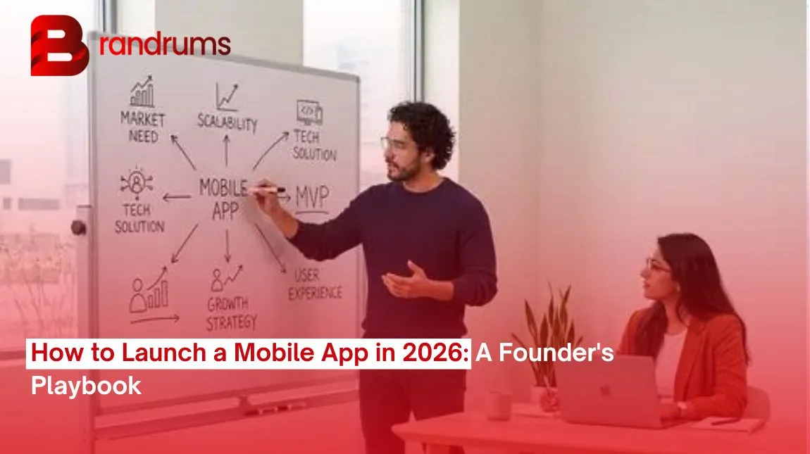 Founder reviewing a mobile app launch checklist for 2026 on a laptop with App Store analytics open
