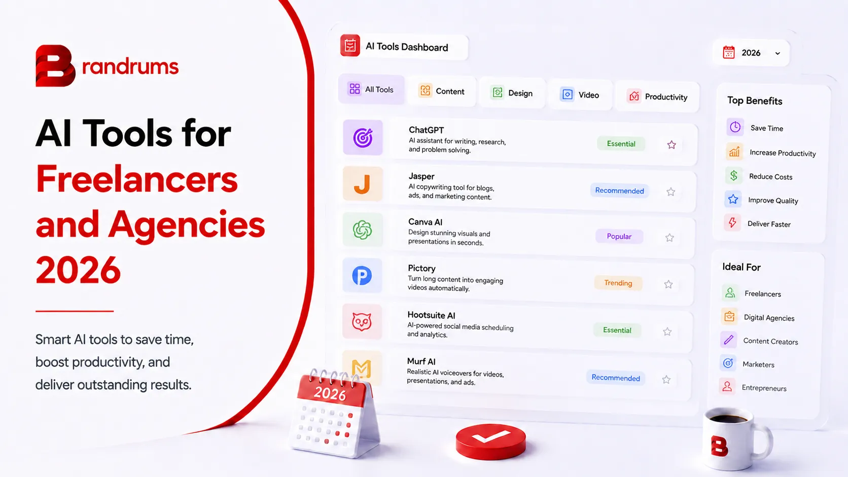 Read: AI Tools for Freelancers and Agencies 2026 AI Tools for Freelancers and Agencies 2026 — Brandrums