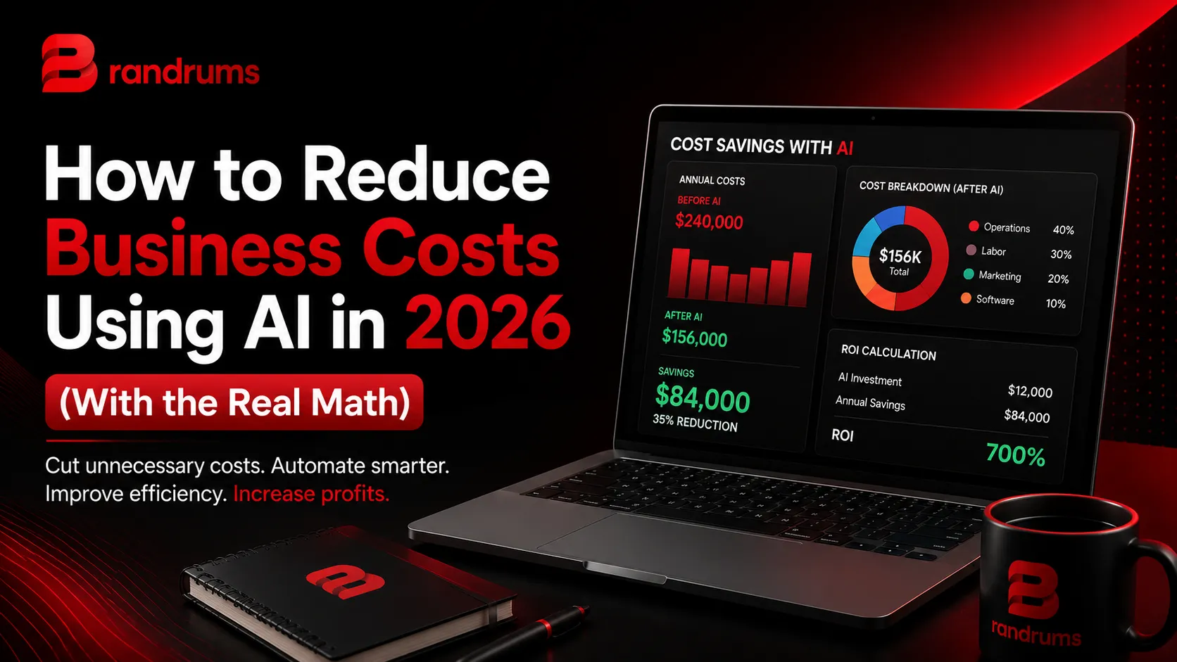 Read: How to Reduce Business Costs Using AI in 2026 How to Reduce Business Costs Using AI in 2026 — Brandrums