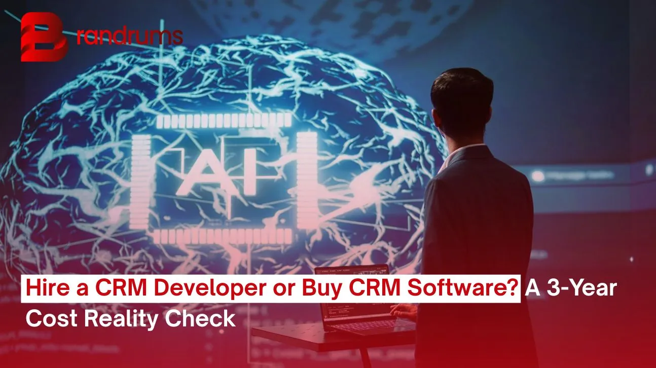 Read: Hire a CRM Developer or Buy CRM Software? A 3-Year Cost Reality Check Side-by-side comparison of a custom CRM built by a developer and ready-made CRM software like HubSpot and Salesforce