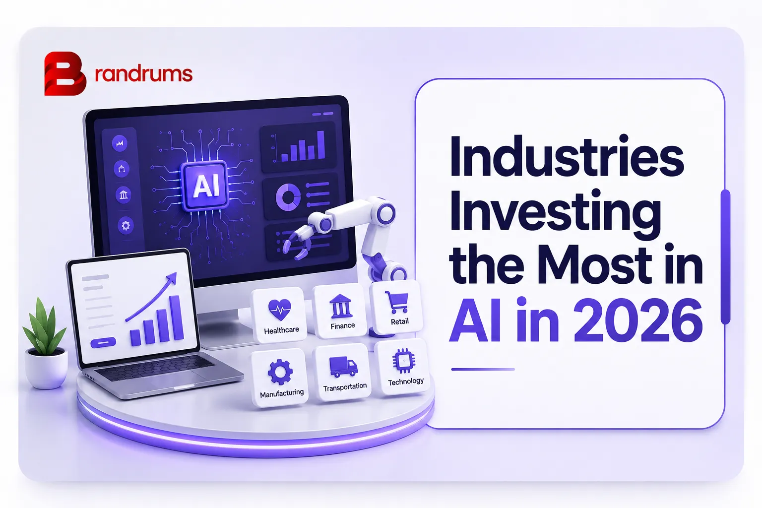 Read: Industries Investing the Most in AI in 2026 Industries Investing the Most in AI in 2026 — Brandrums