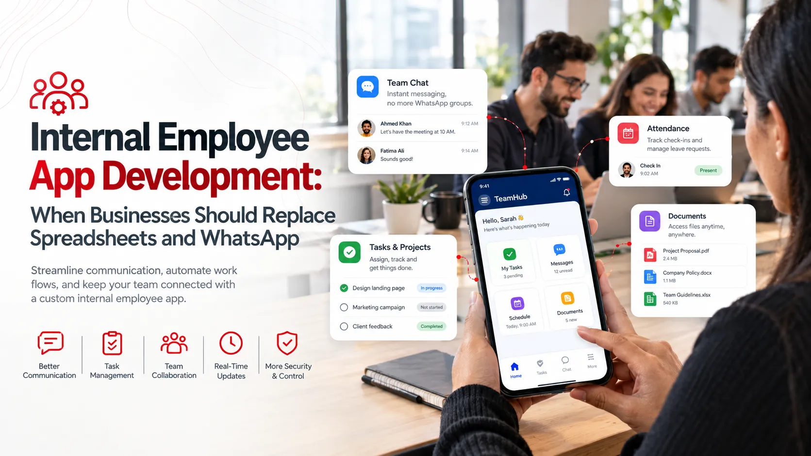 Read: Internal Employee App Development: When Businesses Should Replace Spreadsheets and WhatsApp Internal Employee App Development: When Businesses Should Replace Spreadsheets and WhatsApp